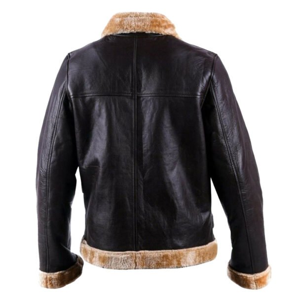 Mens B3 Sword Shearling Leather Jacket – Bild 2