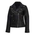 Elegant Womens Black Leather Jacket