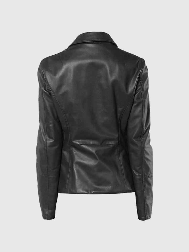 Blackridge Womens Button Leather Coat