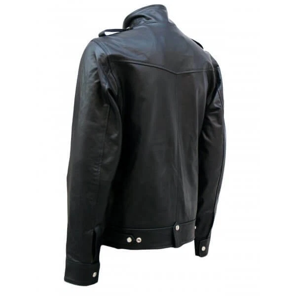 Designer Black Mens Biker Leather Jacket