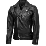 Quilted Biker Leather Jacket