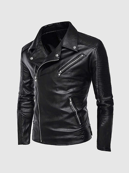 Retro Leather Motorcycle Jacket