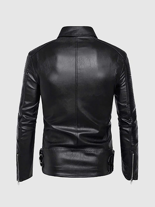 Retro Leather Motorcycle Jacket