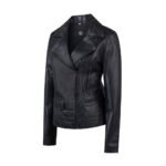 Womens Sheep Leather Biker Jacket