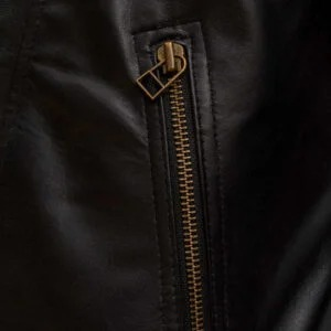 Men's soft sheepskin quilted leather jacket