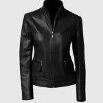 Vixen Rider Womens Black Leather Jacket