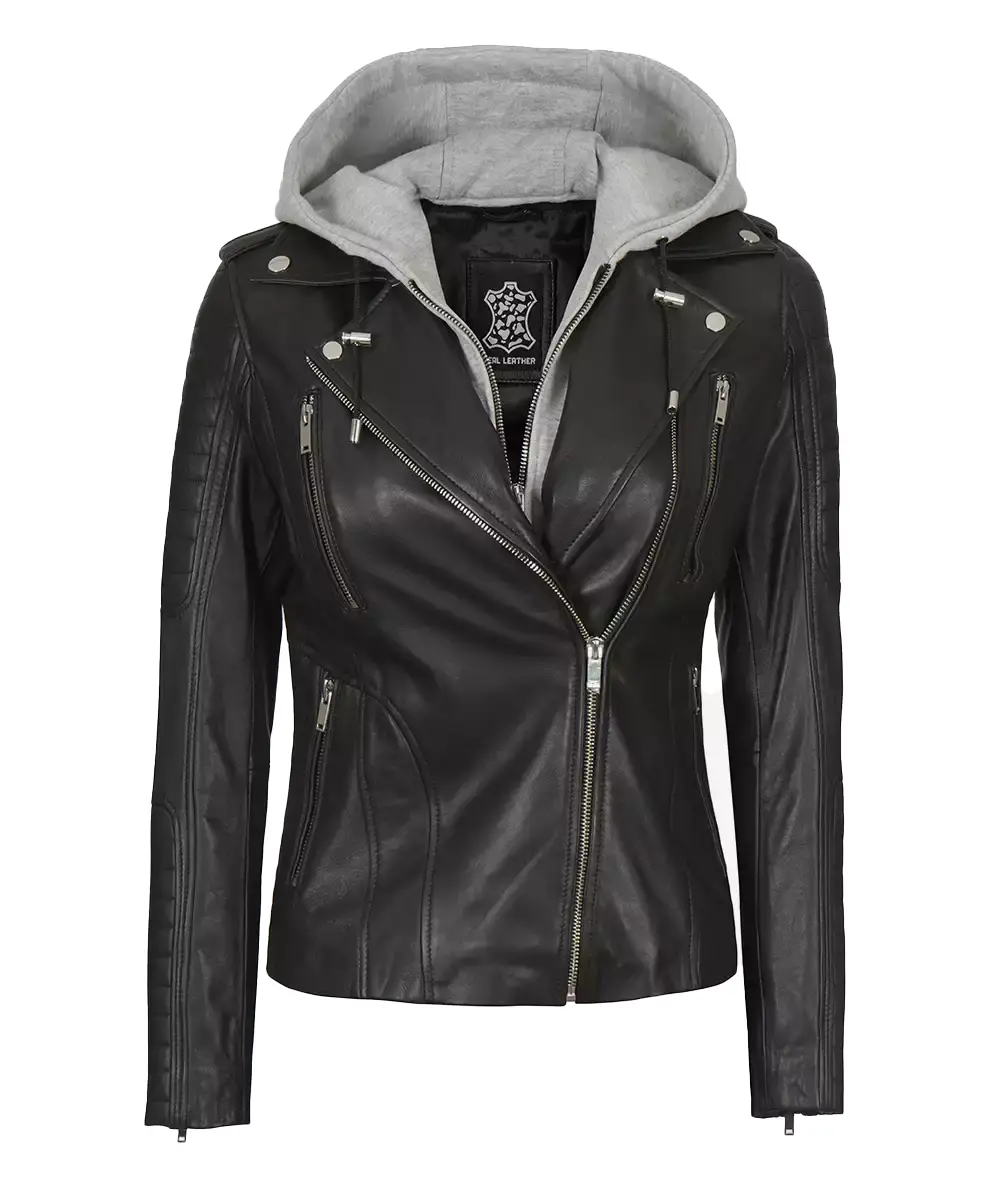 Black Leather Jacket for Women