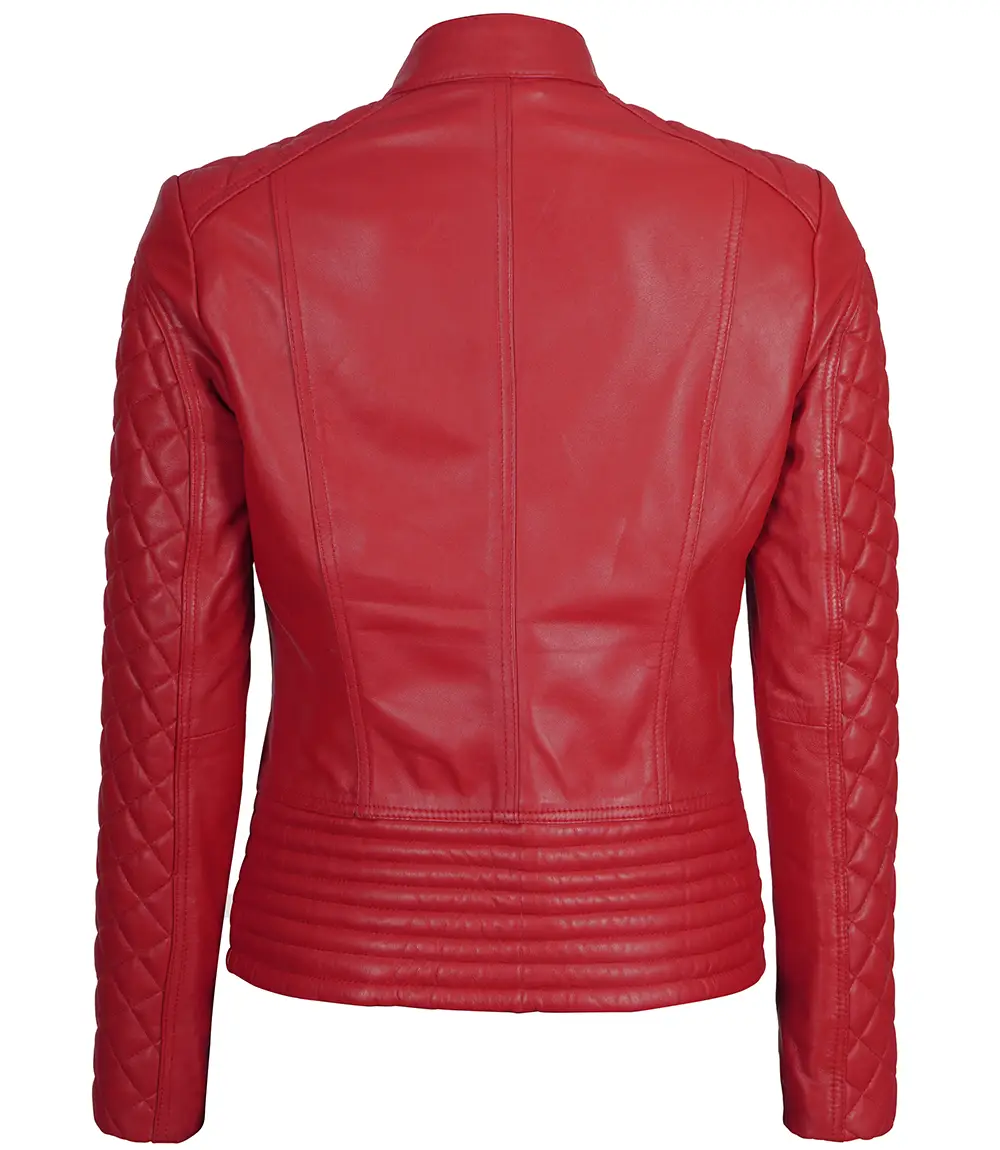 Red Cafe Racer Jacket