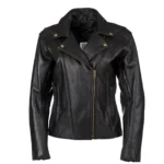 Womens Fitted Classic Motorcycle Jacket