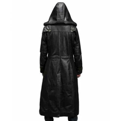 Jaxion Steampunk Leather Duster Coat