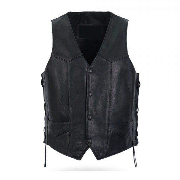 Men's Side Lace Leather Vest