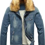 Denim Jacket Sheepskin Collar
