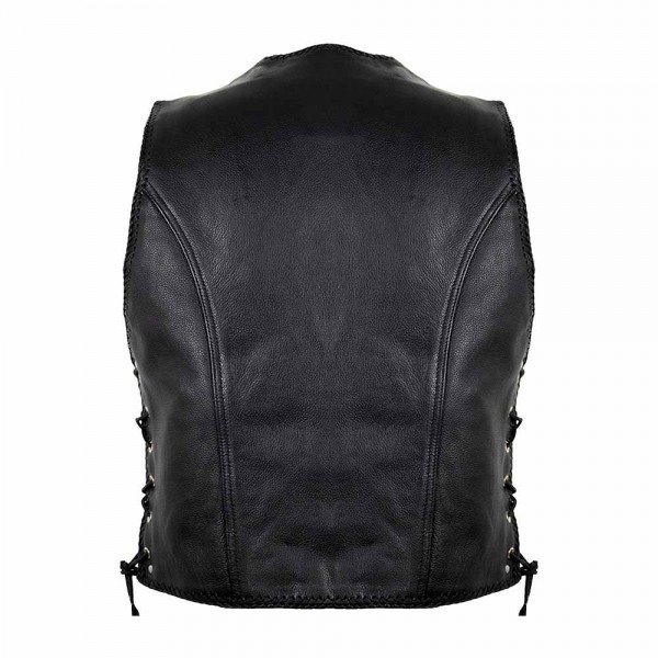 Black Leather Cowl Without Fasteners