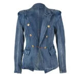 Denim Blazer Jacket Womens