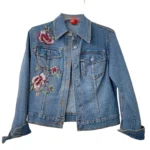 Embroidered Denim Jacket Womens