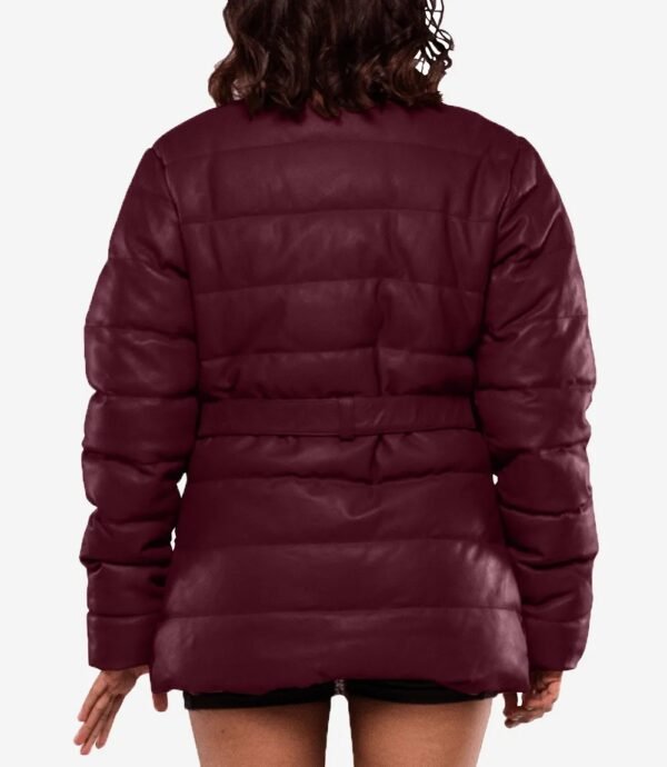 Womens Robin Maroon Puffer Jacket